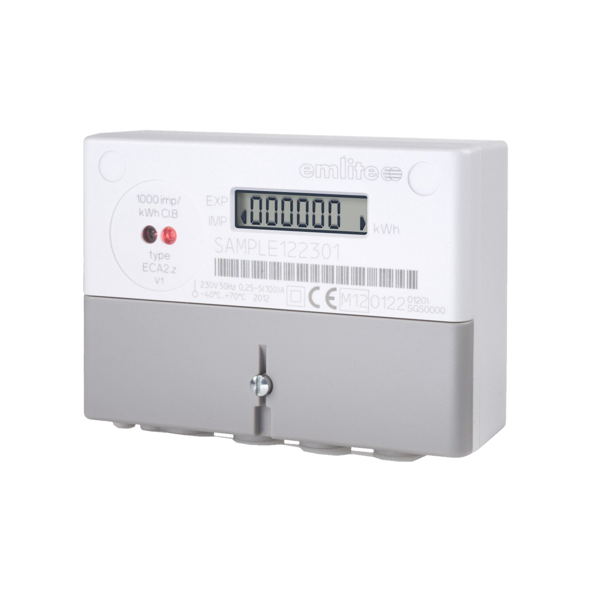 Emlite MID kwh meter 100A 1-fase meter