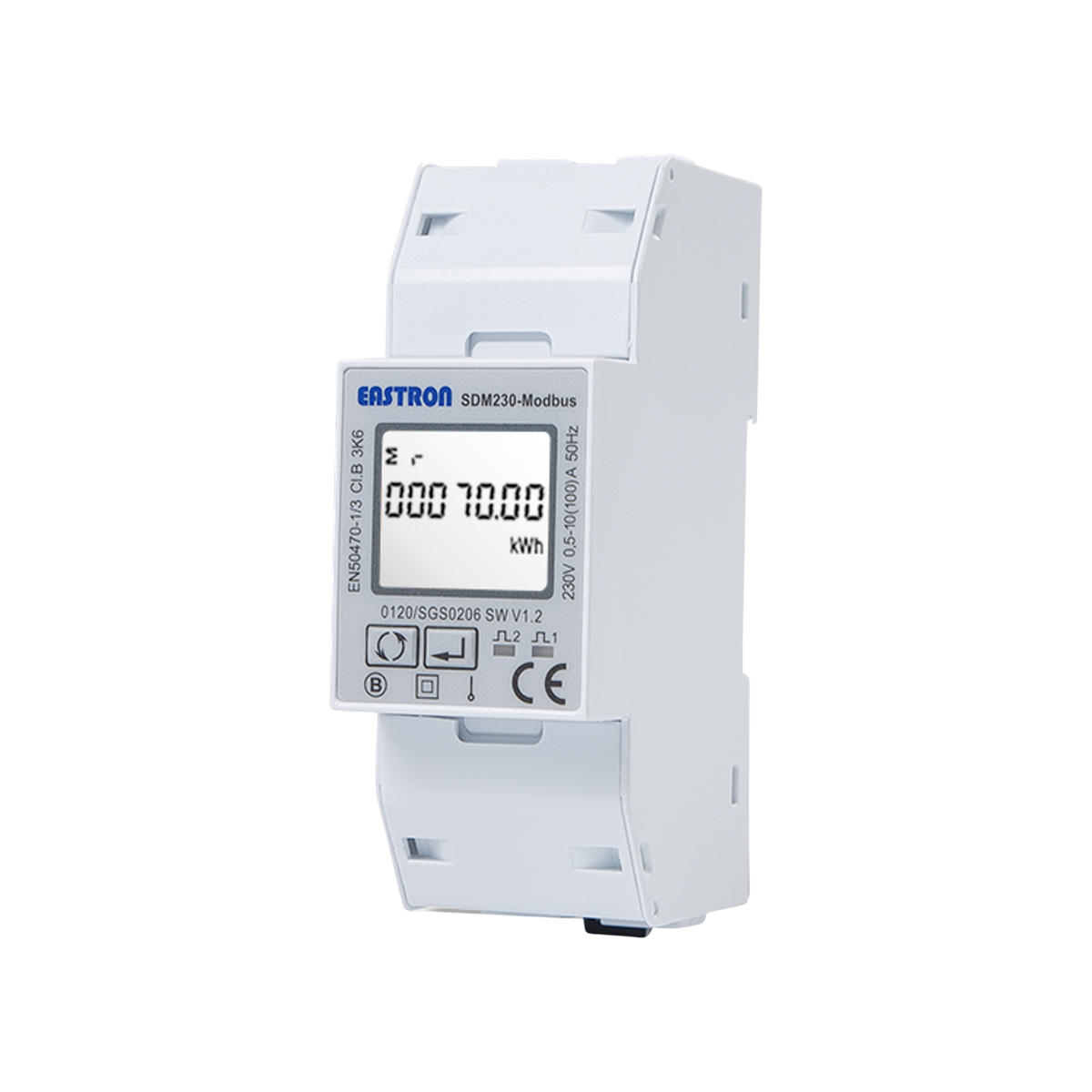 SDM230 Modbus MID 1 fase energiemeter 100A MID