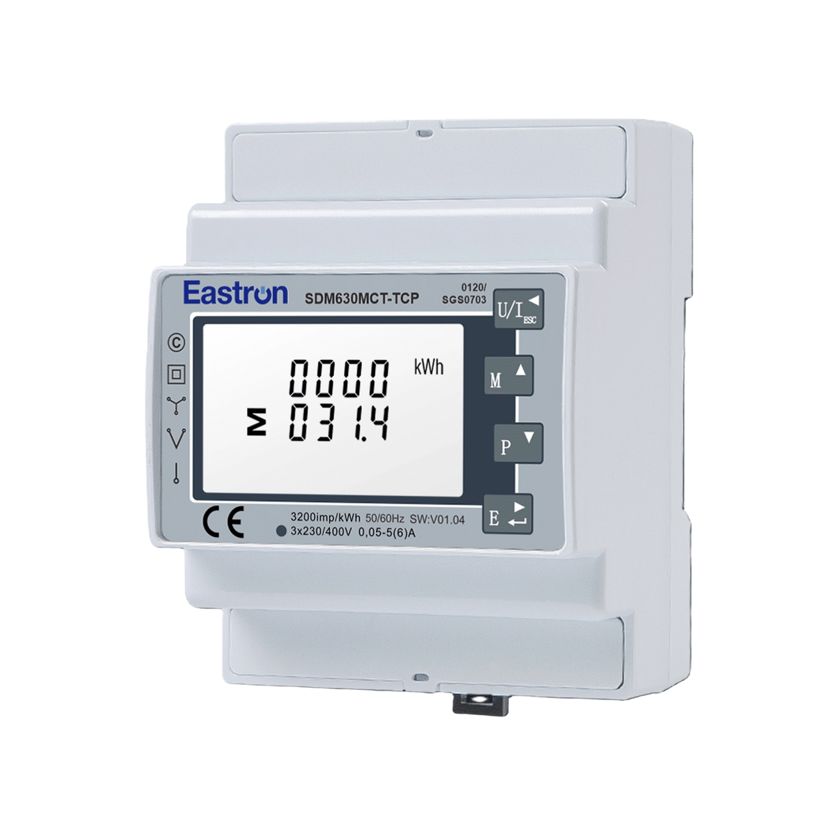 SDM630MCT TCP NON-MID energiemeter.  3-fase meter